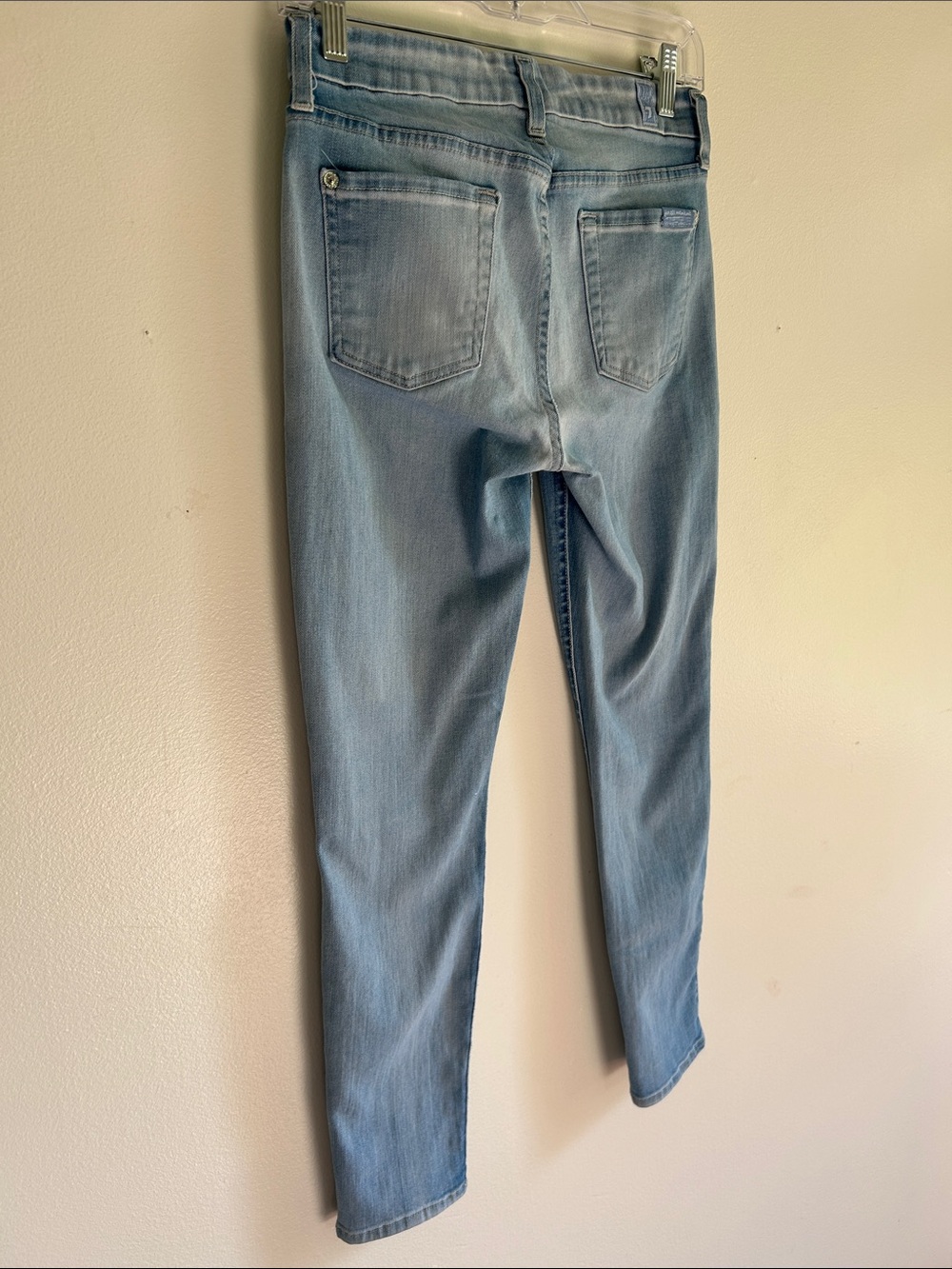 Seven for all Mankind 7Fam the Midrise Cropped Skinny Jeans Size 26 - Picture 7 of 11